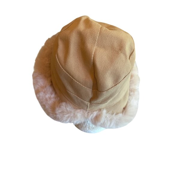 Reversible Faux Fur & Sherpa Bucket Hat - Picture 2 of 4